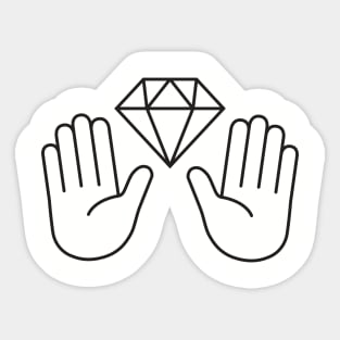 Diamond Hands Sticker